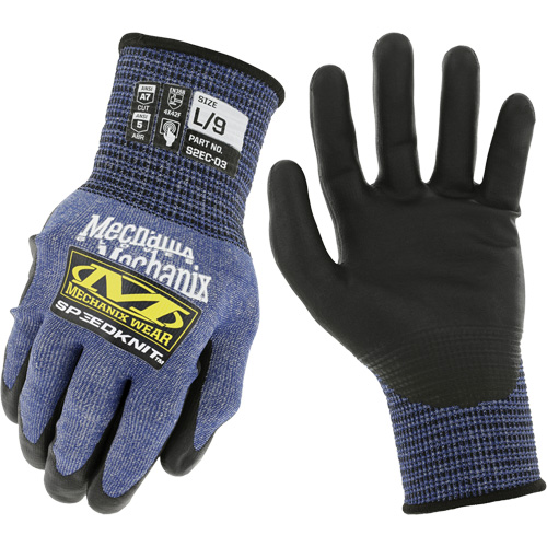Speedknit S2EC03 Cut-Resistant Gloves, Size Small/7, 18 Gauge, Urethane Coated, HPPE/Tungsten Shell, ASTM ANSI Level A7/EN 388 Level F Helyx Safety & Industrial Supplies