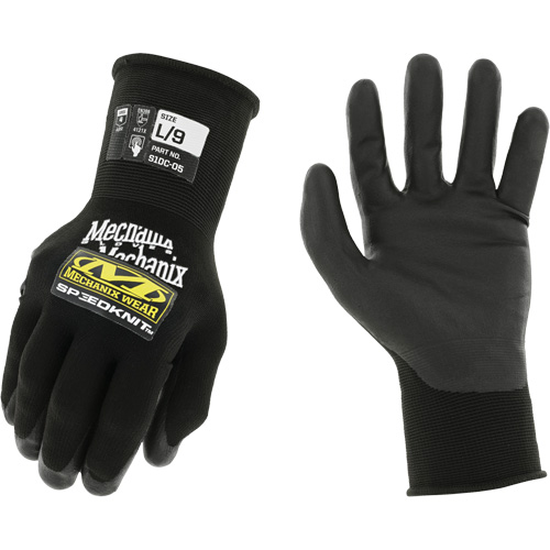 Speedknit Work Gloves, 7, Polyurethane Coating, 15 Gauge, Nylon Shell Helyx Safety & Industrial Supplies