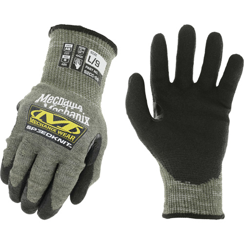 Speedknit Work Gloves, Size 7, 13 Gauge, Urethane Coated, HPPE/Tungsten Shell, ASTM ANSI Level A9 Helyx Safety & Industrial Supplies