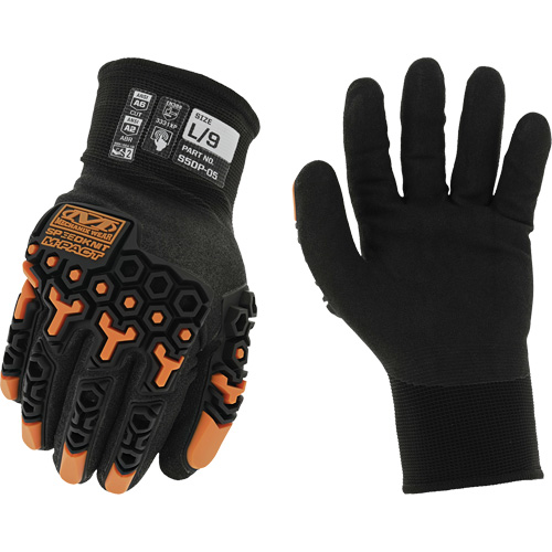 Speedknit M-Pact&reg; Thermal Gloves, 7, Nitrile Palm, Knit Wrist Cuff Helyx Safety & Industrial Supplies