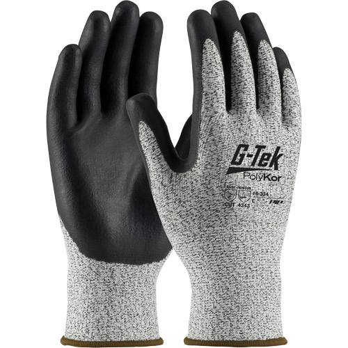 G-Tek&reg; Cut Resistant Gloves, Size X-Small, 13 Gauge, Nitrile Coated, PolyKor&reg; Shell, ASTM ANSI Level A2/EN 388 Level 3/EN 388 Level B Helyx Safety & Industrial Supplies