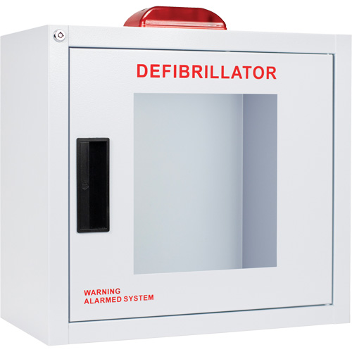 Standard Large AED Cabinet with Alarm & Strobe, Zoll AED Plus&reg;/Zoll AED 3/Cardio-Science/Physio-Control For, Non-Medical Helyx Safety & Industrial Supplies