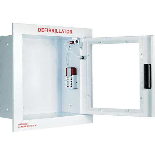 Fully Recessed Large Cabinet with Alarm, Zoll AED Plus&reg;/Zoll AED 3/Cardio-Science/Physio-Control For, Non-Medical Helyx Safety & Industrial Supplies