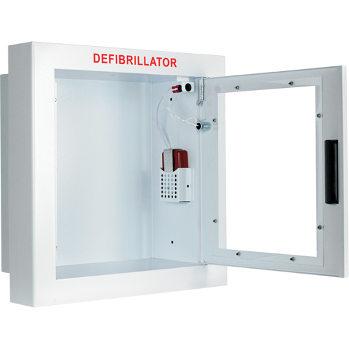 Semi-Recessed Large Cabinet with Alarm, Zoll AED Plus&reg;/Zoll AED 3/Cardio-Science/Physio-Control For, Non-Medical Helyx Safety & Industrial Supplies