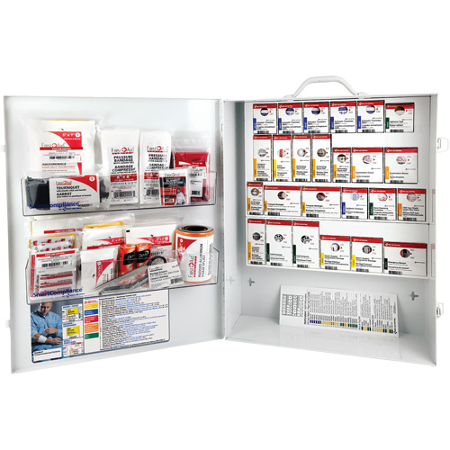SmartCompliance&reg;  First Aid Cabinet, Meets CSA Z1220-17 Type 3 High-Risk Environment, Medium (26-50 Workers) Helyx Safety & Industrial Supplies