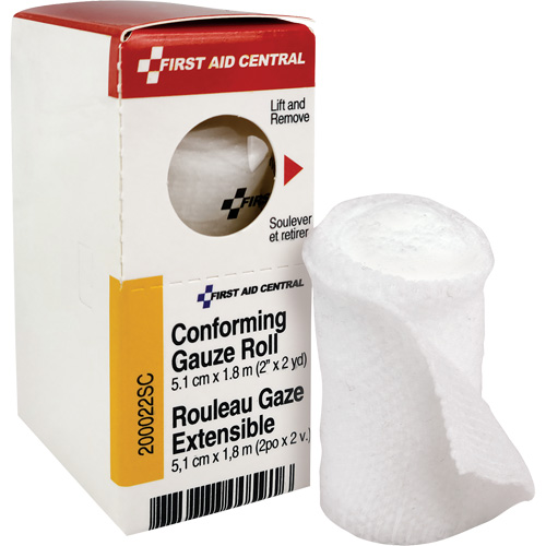 SmartCompliance&reg; Refill Conforming Stretch Gauze Bandage, Roll, 6' L x 2" W, Sterile, Medical Device Class 1 Helyx Safety & Industrial Supplies