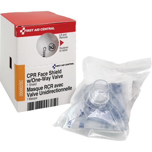 Recharge de visi&egrave;re RCR avec soupape unidirectionnelle SmartCompliance, Masque &agrave; usage unique, Classe 2 Helyx Safety & Industrial Supplies