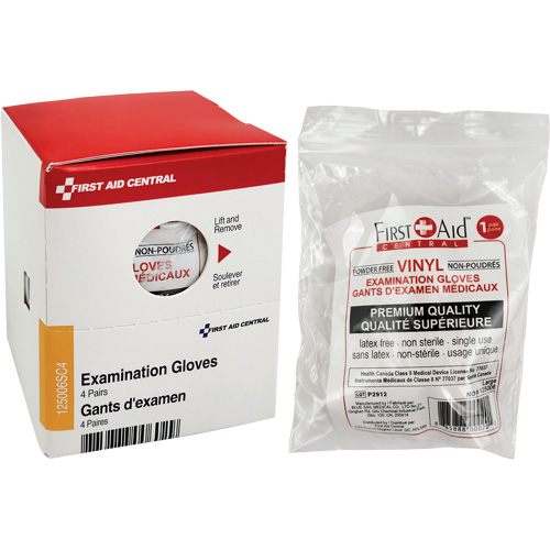 Recharge de gants d'examen SmartCompliance, Vinyle, Sans poudre, Transparent, Classe 2 Helyx Safety & Industrial Supplies