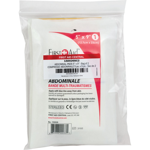 SmartCompliance&reg; Refill Abdominal Trauma Pads Helyx Safety & Industrial Supplies
