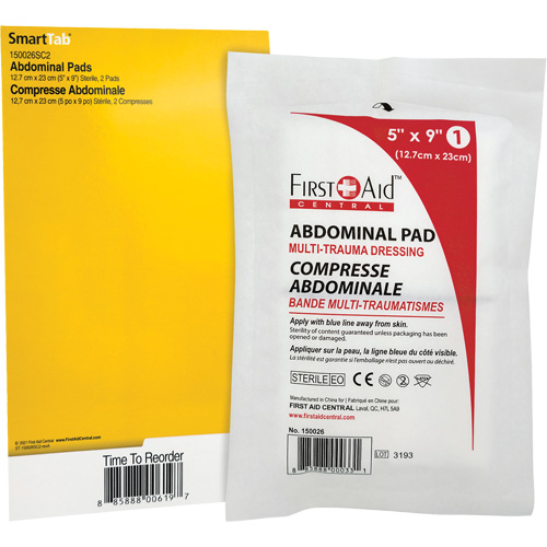 SmartCompliance&reg; Refill Abdominal Trauma Pads Helyx Safety & Industrial Supplies