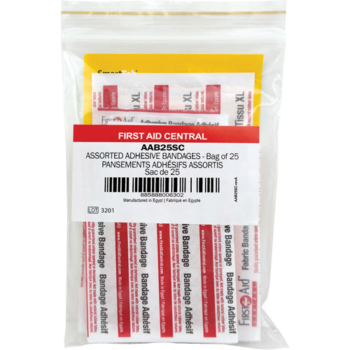 Recharge de bandages adh&eacute;sifs SmartCompliance, Assorti, Tissu/Plastique, Non st&eacute;rile Helyx Safety & Industrial Supplies
