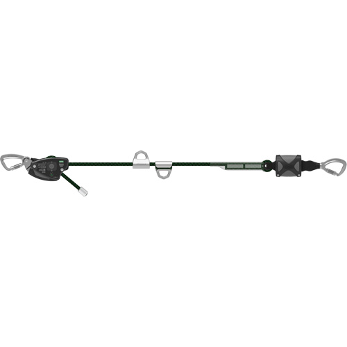 60' Rope Temporary Horizontal Lifeline, Kernmantle Helyx Safety & Industrial Supplies