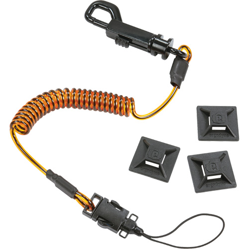 Squids 3151 Coil Lanyard Swivel Hook and Detachable Loop Helyx Safety & Industrial Supplies