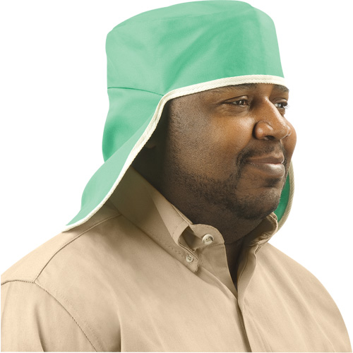 Weldlite Welding Cap With Neck Drape, One Size, Green Helyx Safety & Industrial Supplies