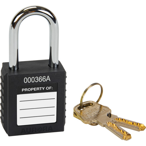 Lock for Lockouts, Safety Padlock, Keyed Different, Thermoplastic, 1-1/2" Width Helyx Safety & Industrial Supplies