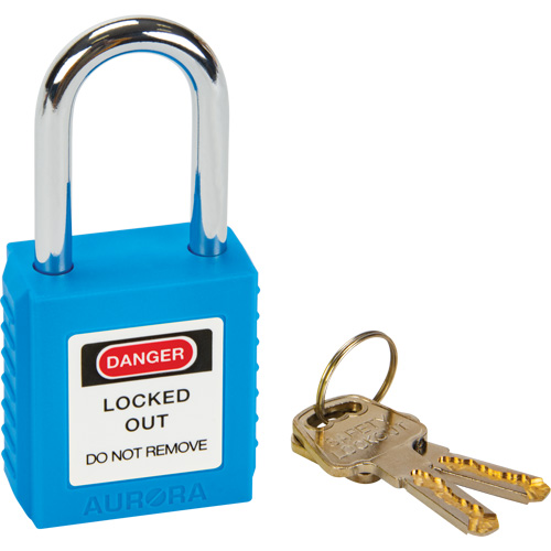 Lock for Lockouts, Safety Padlock, Keyed Different, Thermoplastic, 1-1/2" Width Helyx Safety & Industrial Supplies