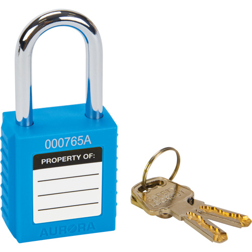 Lock for Lockouts, Safety Padlock, Keyed Different, Thermoplastic, 1-1/2" Width Helyx Safety & Industrial Supplies