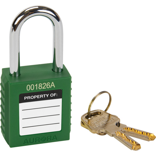 Lock for Lockouts, Safety Padlock, Keyed Different, Thermoplastic, 1-1/2" Width Helyx Safety & Industrial Supplies