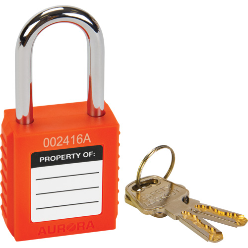 Lock for Lockouts, Safety Padlock, Keyed Different, Thermoplastic, 1-1/2" Width Helyx Safety & Industrial Supplies