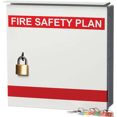Boîte pour plan de s&eacute;curit&eacute; en cas d'incendie Helyx Safety & Industrial Supplies