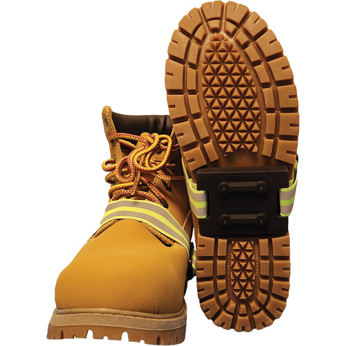 Dispositif de traction &agrave; semelle interm&eacute;diaire avec talon d&eacute;fini Icetred, Caoutchouc/Carbure de tungst&egrave;ne, Traction Crampon, Taille unique Helyx Safety & Industrial Supplies