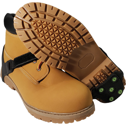 Icetred Heel Traction Device, Rubber/Tungsten Carbide, Stud Traction, One Size Helyx Safety & Industrial Supplies