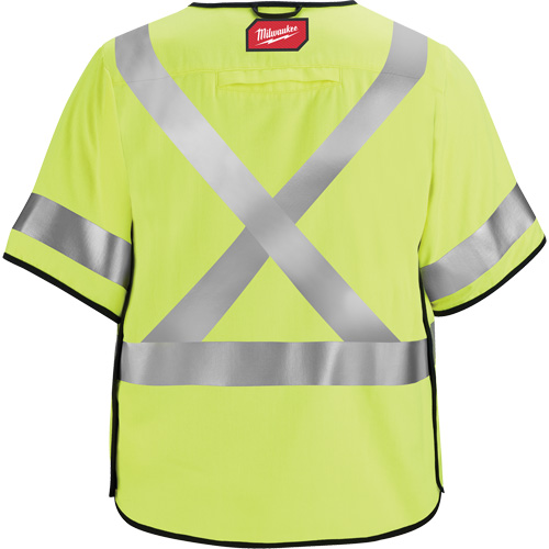 Breakaway Mesh Safety Vest, Black/High Visibility Lime-Yellow, Medium/Small Helyx Safety & Industrial Supplies