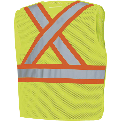 598P Veste de s&eacute;curit&eacute; &agrave; maille d&eacute;tachable, Jaune lime haute visibilit&eacute;, Moyen/Petit, Polyester Helyx Safety & Industrial Supplies