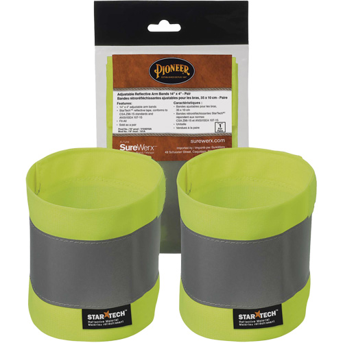141A Brassards ajustables haute visibilit&eacute; Helyx Safety & Industrial Supplies