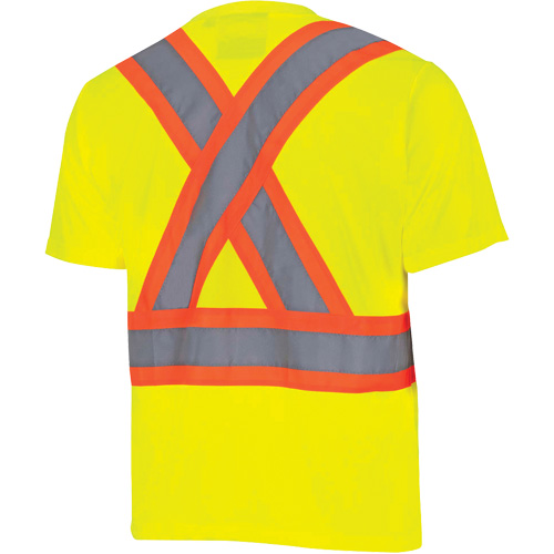 6991 Chandail de s&eacute;curit&eacute; en il-de-perdrix, Polyester, 3T-Grand, Jaune lime haute visibilit&eacute; Helyx Safety & Industrial Supplies