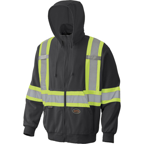 6942 Zip Style Hoodie, Small, Black Helyx Safety & Industrial Supplies