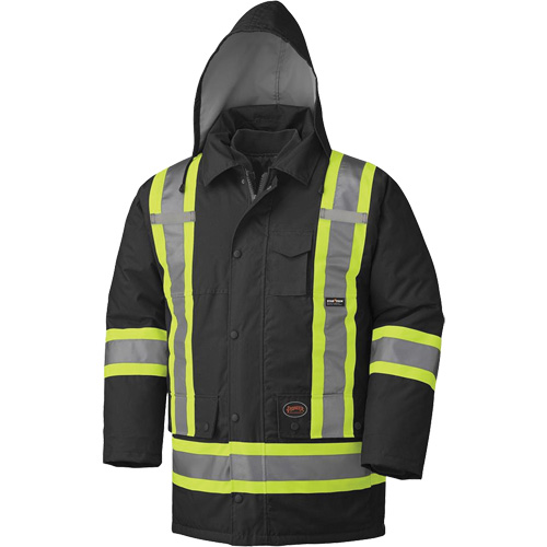 5025 Waterproof 7-in-1 Parka, Black, X-Small Helyx Safety & Industrial Supplies