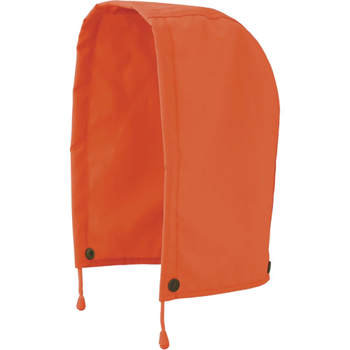 5400H Capuchon de veste de s&eacute;curit&eacute; imperm&eacute;able 300D Trilobal antid&eacute;chirure, Orange haute visibilit&eacute;, Polyester Helyx Safety & Industrial Supplies