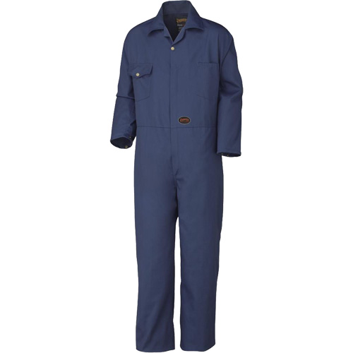 515 Coveralls with Brass Zipper, Men's, Navy Blue, Size 36 Helyx Safety & Industrial Supplies