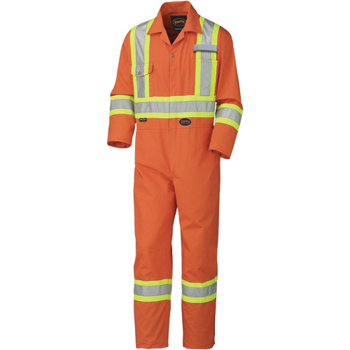 5513T Combinaison pour lavage industriel, 40 (grand taille), Orange haute visibilit&eacute; Helyx Safety & Industrial Supplies