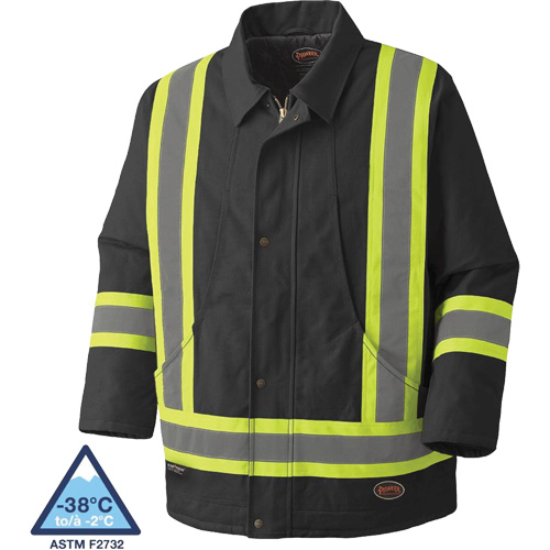 5535BKA Quilted Duck Parka, Black, X-Small Helyx Safety & Industrial Supplies