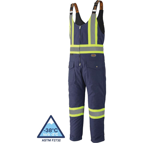 5536 Quilted Duck Overalls, Cotton, Small, Navy Blue Helyx Safety & Industrial Supplies