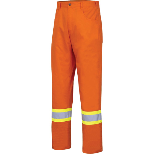 4461 Ultra-Cool Safety Pants, Cotton, 32, High Visibility Orange Helyx Safety & Industrial Supplies