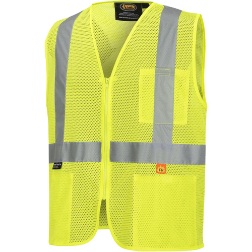 6944 Veste de s&eacute;curit&eacute; ignifuge, Jaune lime haute visibilit&eacute;, Petit, Polyester Helyx Safety & Industrial Supplies