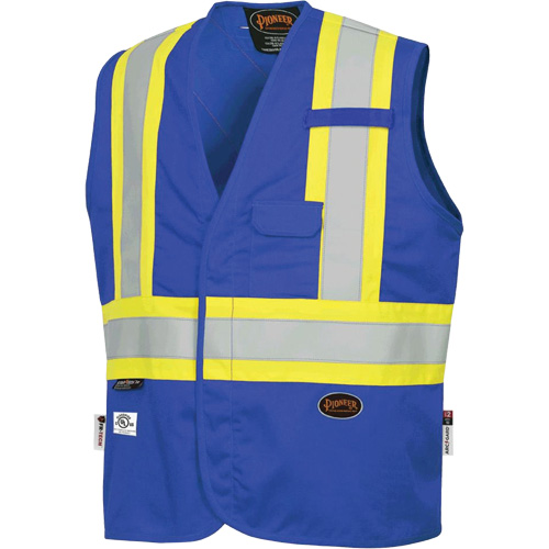 7730 Veste r&eacute;sistante aux arcs &eacute;lectriques FR-Tech, Petit, Bleu royal, 10 cal/cm² Helyx Safety & Industrial Supplies