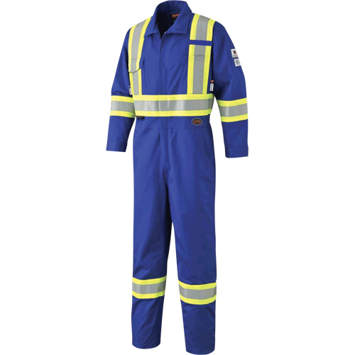 7704 FR-Tech&reg; High-Visibility Coveralls, Size 42, Royal Blue, 10 cal/cm²/9.7 cal/cm² Helyx Safety & Industrial Supplies
