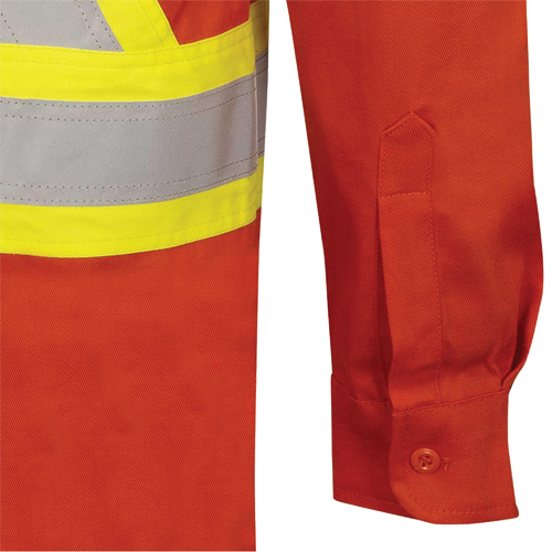 7743 Chemise de s&eacute;curit&eacute; ignifug&eacute;e FR-Tech, Petit, Orange haute visibilit&eacute; Helyx Safety & Industrial Supplies