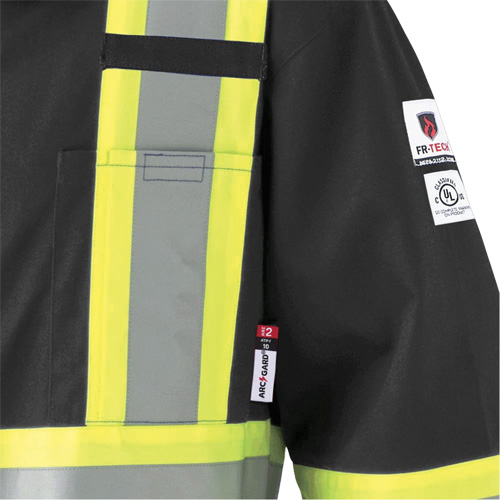 7702BKT Combinaison FR-Tech contre les arcs, Taille 40 (grand taille), Noir, 10 cal/cm² Helyx Safety & Industrial Supplies