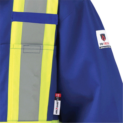 7706T FR-Tech&reg; Flame-Resistant Coverall with Leg Zippers, Size 40 (Tall), Royal Blue, 9.7 cal/cm² Helyx Safety & Industrial Supplies