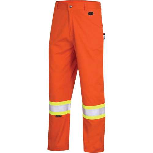 7763 FR-Tech&reg; 88/12 Arc Rated High-Visibility Safety Pants, 38, x 30, High Visibility Orange, 9.7 cal/cm² Helyx Safety & Industrial Supplies