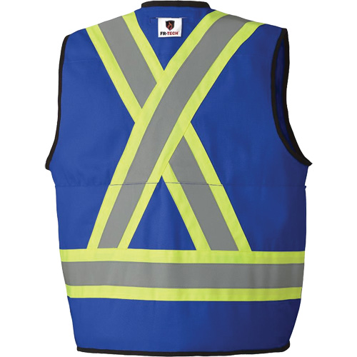 7733 Veste d'arpenteur ignifuge et r&eacute;sistant aux arcs &eacute;lectriques FR-Tech, Petit, Bleu royal, 9,7 cal/cm² Helyx Safety & Industrial Supplies