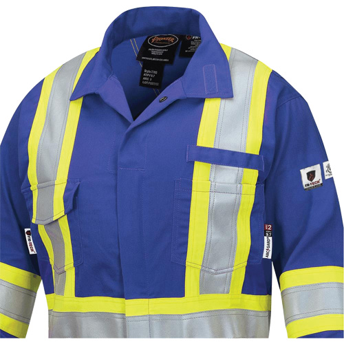 7704W FR-Tech&reg; Women's FR/Arc-Rated Coveralls, Size X-Small, Royal Blue, 10 cal/cm² Helyx Safety & Industrial Supplies