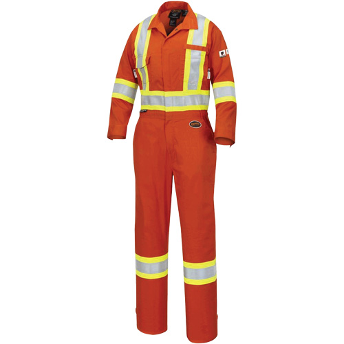 7702W FR-Tech&reg; Women's FR/Arc-Rated Coveralls, Size X-Small, High Visibility Orange, 10 cal/cm² Helyx Safety & Industrial Supplies
