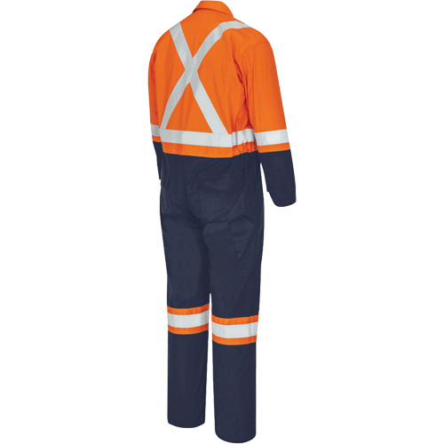 7702BB Combinaison de s&eacute;curit&eacute; FR-Tech 2 tons, Taille 36, Bleu marin/Orange, 10 cal/cm² Helyx Safety & Industrial Supplies