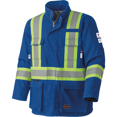5523 Manteau de s&eacute;curit&eacute; ignifuge, Petit, Bleu royal, 58 cal/cm² Helyx Safety & Industrial Supplies